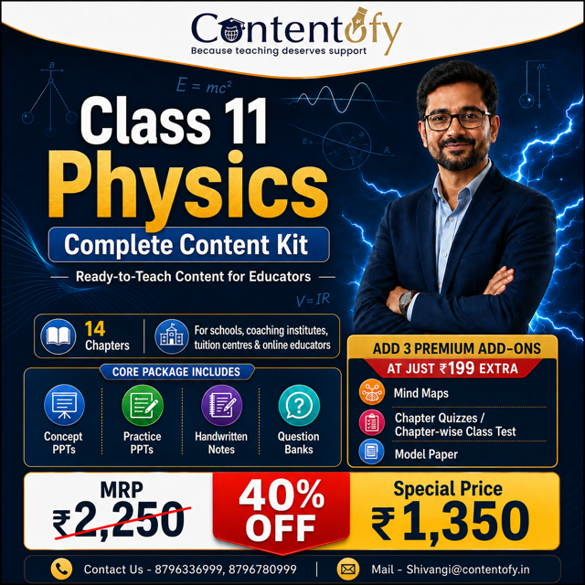Class 11 Physics Complete Content Kit