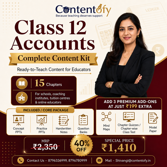 Class 12 Accounts Complete Content Kit