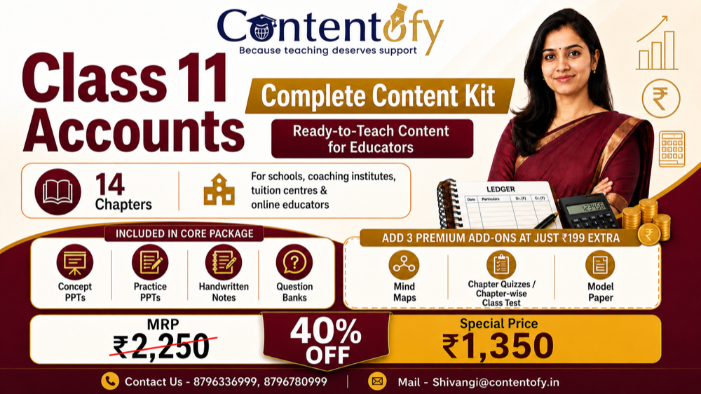 Class 11 Accounts Complete Content Kit