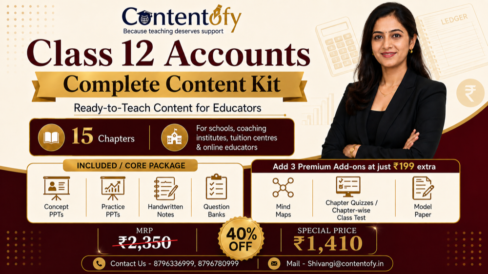 Class 12 Accounts Complete Content Kit