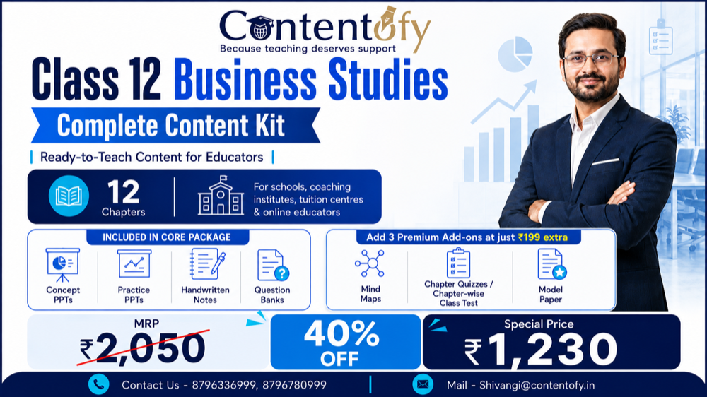 Class 12 Business Studies Complete Content Kit