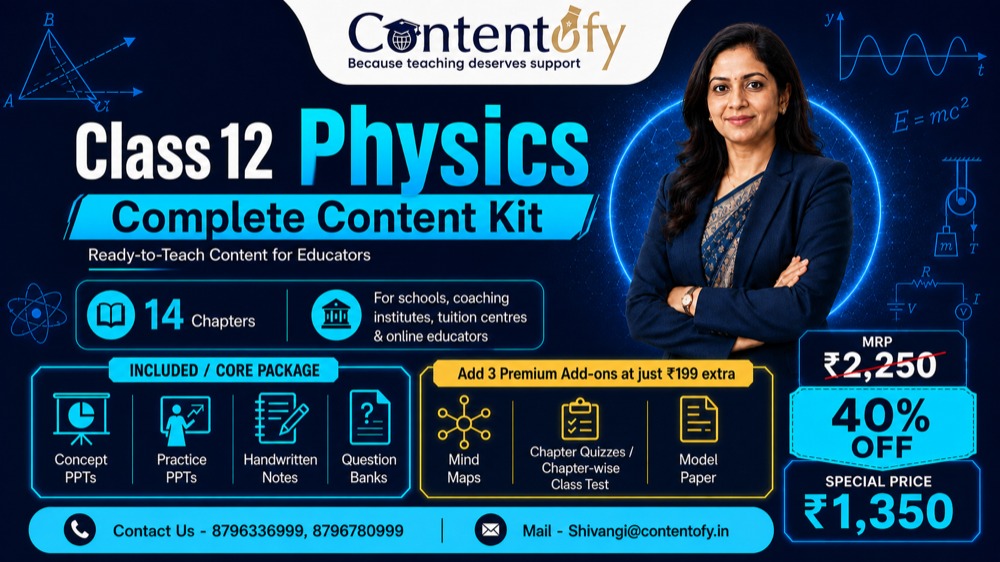 Class 12 Physics Complete Content Kit