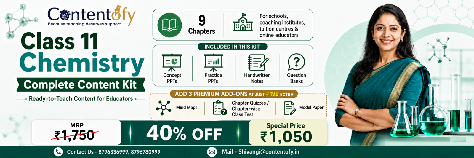Class 11 Chemistry Complete Content Kit